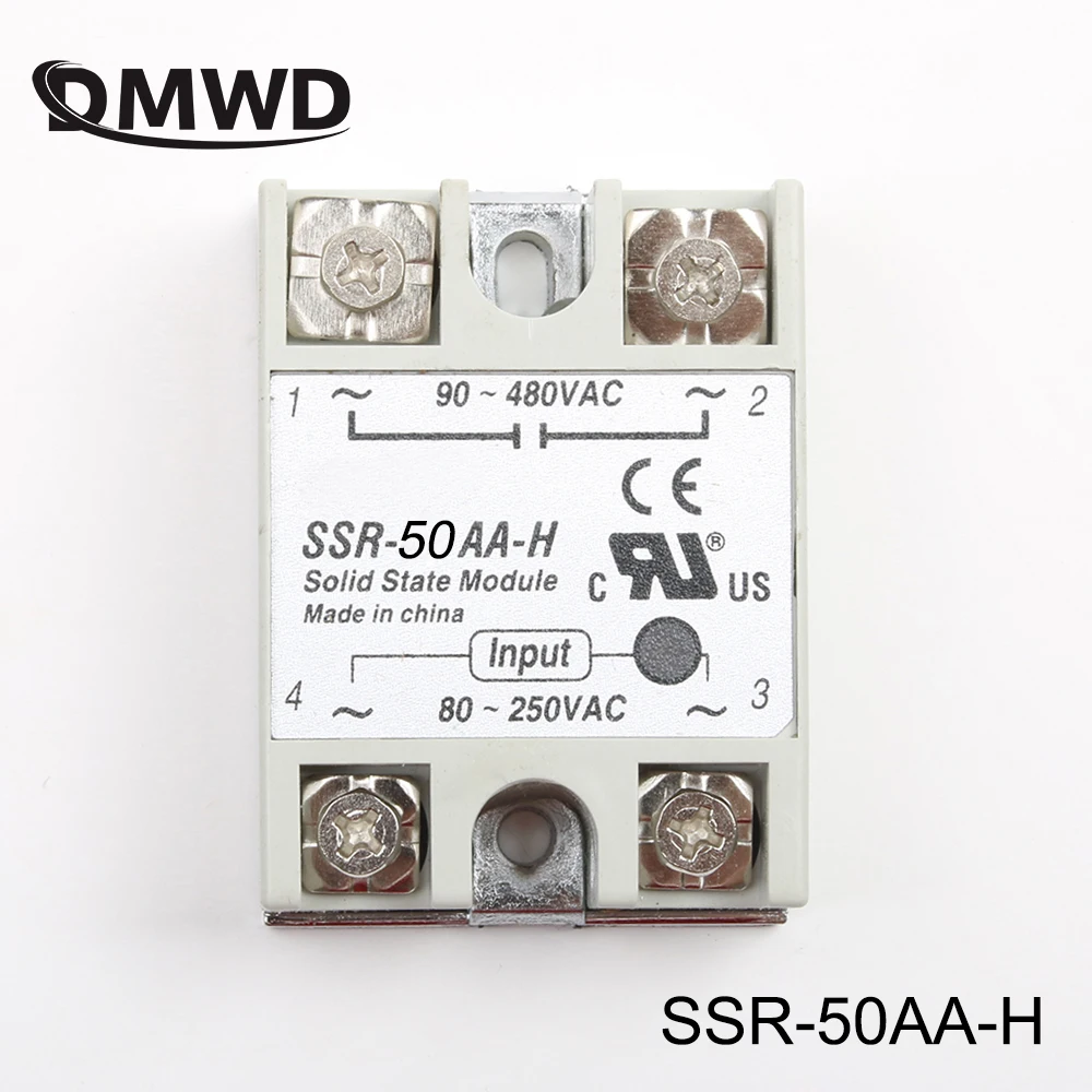 Твердотельное реле SSR 50AA H 50A AC к твердотельный регулятор сопротивления|Реле| |