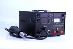 Saike 909D – Station de soudage 3 en 1 avec pistolet à chaleur et fer à souder multifonctions à température constante 