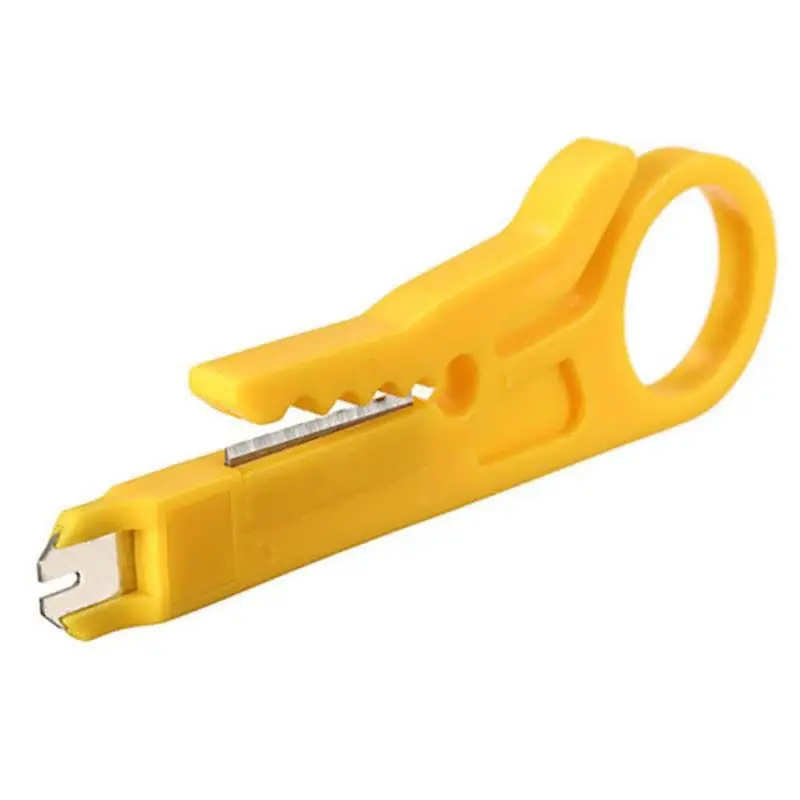 2шт RJ45 Cat5 Пробивной инструмент сеть незащищенная витая пара кабеля локальной сети кусачки для проводов устройство для снятия изоляции с провода инструмент отрезной кабель телефонной линии провода зачистки стали