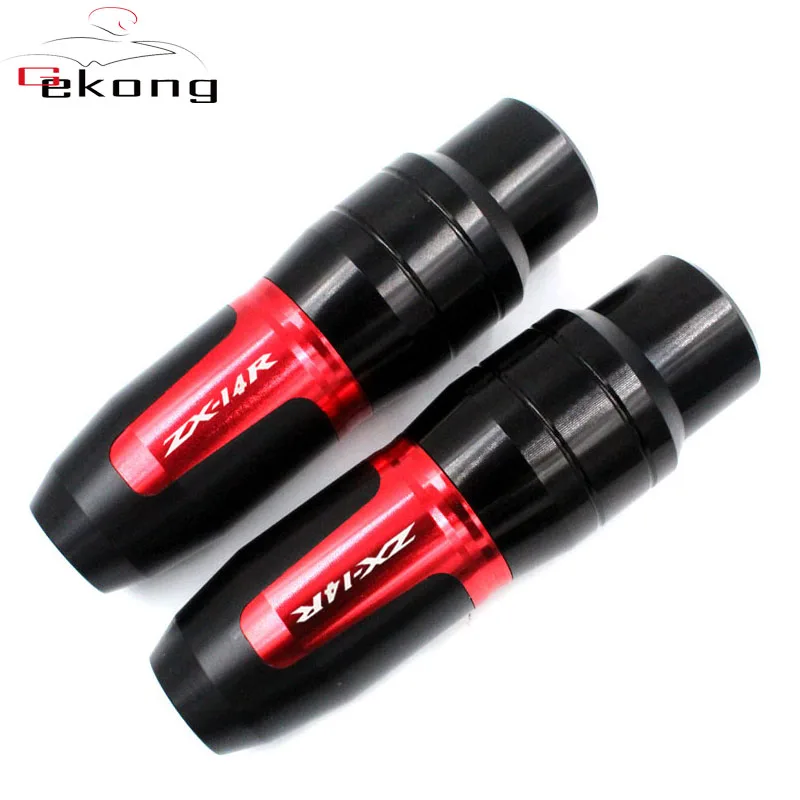 Motorcycle CNC Fit For Kawasaki NINJA ZZR1400 ZX14R ZZR 1400 ZX-14R Frame Crash Pads Exhaust Sliders Crash Protector With logo