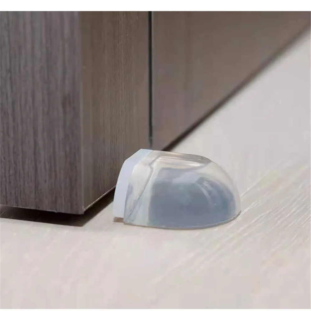 Silicone Door Stopper Door Stopper Bumpers Door Stopper Magnetic Door Stopper 1pc Transparent Door Stopper Self Adhesive Door Holder Catch Floor Mounted Stop Protection Wall and Furniture Access