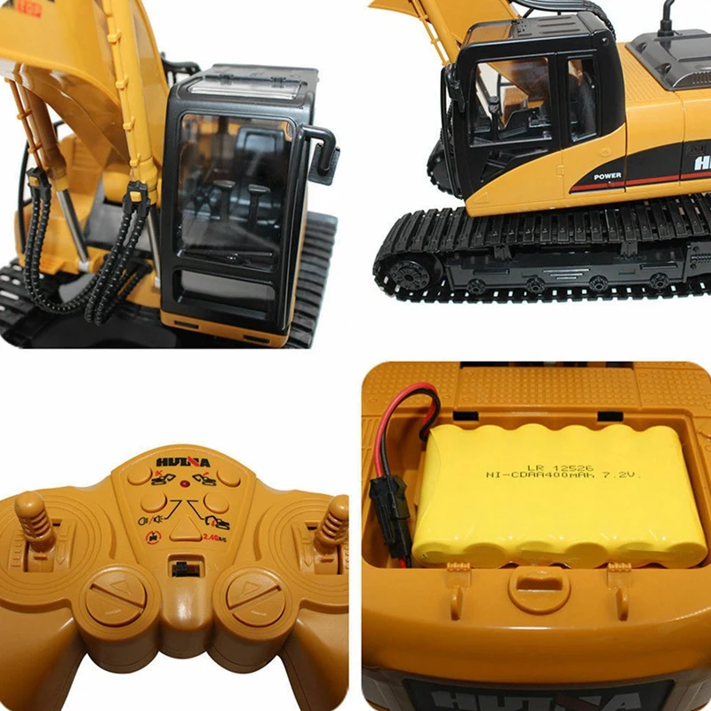 Huina 1550 1:14 2,4 ГГц 15Ch Rc автомобиль сплав экскаватор Rtr мальчик дети взрослые игрушки грузовик