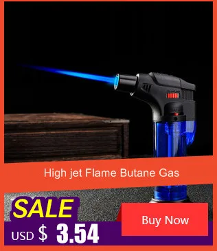 Description Picture 4 of itemMetal Gas Lighter Kitchen Pastry Cooking Turbo Torch Lighter Butane Cigarette Lighters Cigar Smoking Accessories Gadgets for Men