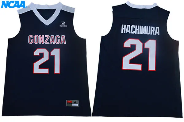 Новое поступление, высокое качество, футболка Gonzaga Hachimura#21, спортивные майки, S-XXXL - Цвет: 3