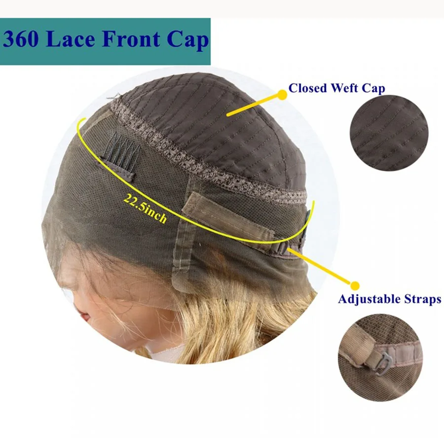 Омбре кудрявый 360 синтетический парик с волосами младенца бразильский для черных женщин натуральный волос отбеленные узлы