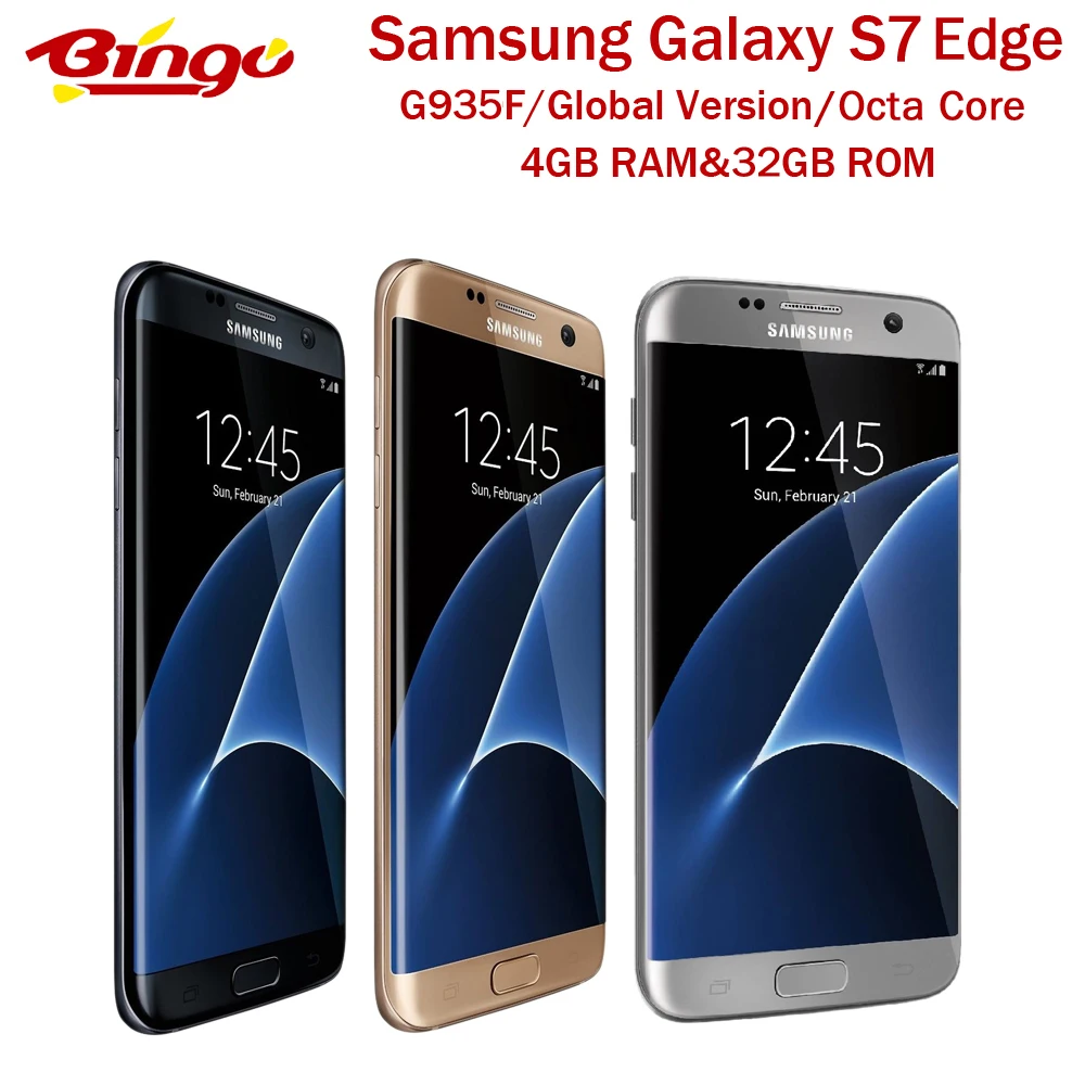 Zakje Raadplegen gevoeligheid Samsung Galaxy S7 Edge G935F Original Global Version Unlocked LTE Android  Mobile Phone 5.5" Octa Core 12MP&5MP 4GB RAM 32GB ROM|Cellphones| -  AliExpress