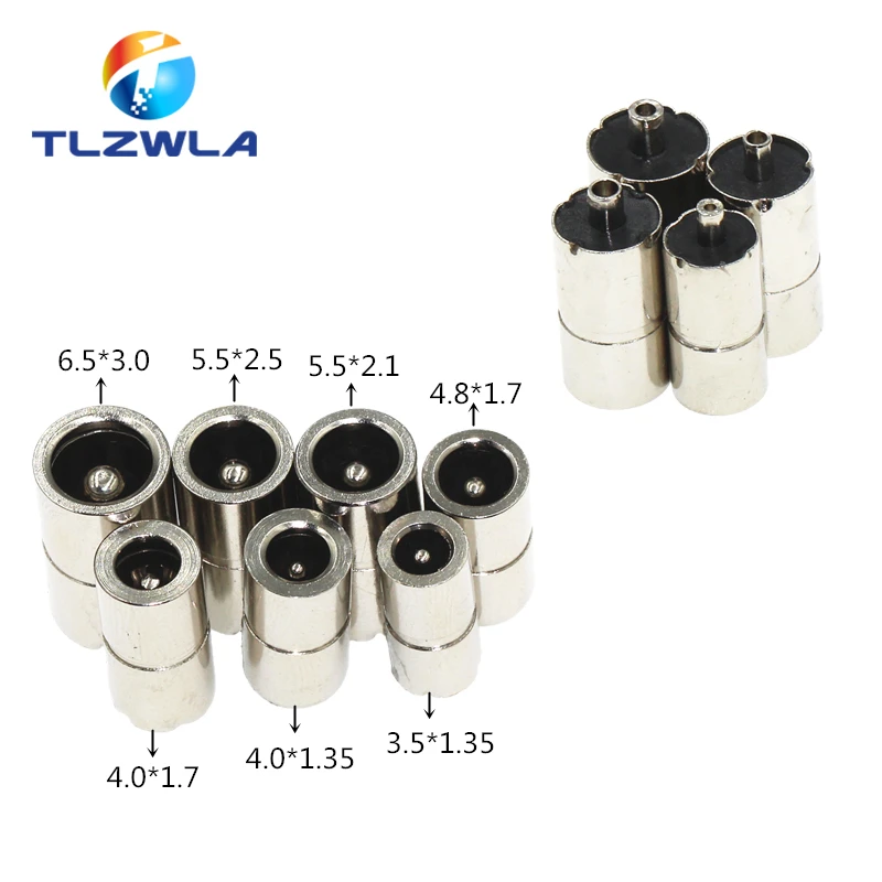 100pcs Copper Female DC Power plug 5.5*2.1mm 3.5*1.3mm 5.5*2.5mm 4.0*1.7mm 2.0*0.6mm 2.5*0.7mm Connector For Welding | Обустройство