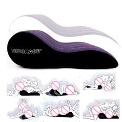 Sofá de cuña sexual para adultos, muebles inflables para cama, silla Bdsm, almohada Sexy, juguetes para parejas, cojín, muebles oscilantes