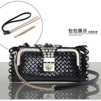 

Leather Bag Women's New Fashion Serpentine Lozenge Stone Pattern Diamond Shoulder Messenger Bag with Chain Clutch Bag Women's