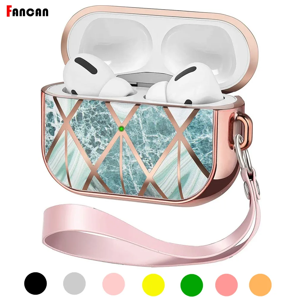 

for airpod pro 2 luxury case aesthetics cover plating anti-fall TPU Earphone accessories Case For Airpods Pro 2 3 Cute Cover
