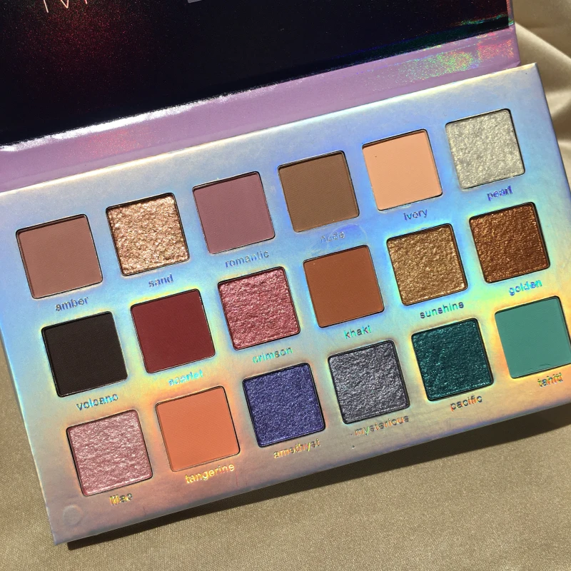 Beauty Glazed 18 цветов голографические тени для век Палитра матовые перламутровые