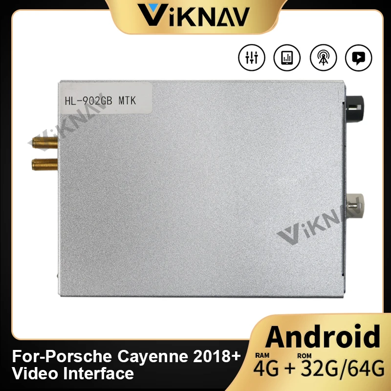 

12,3 дюймовый большой экран для-Porsche Cayenne 2018 + Автомобильный gps-навигация, dvd-плеер блок декодирования Android система видео интерфейс