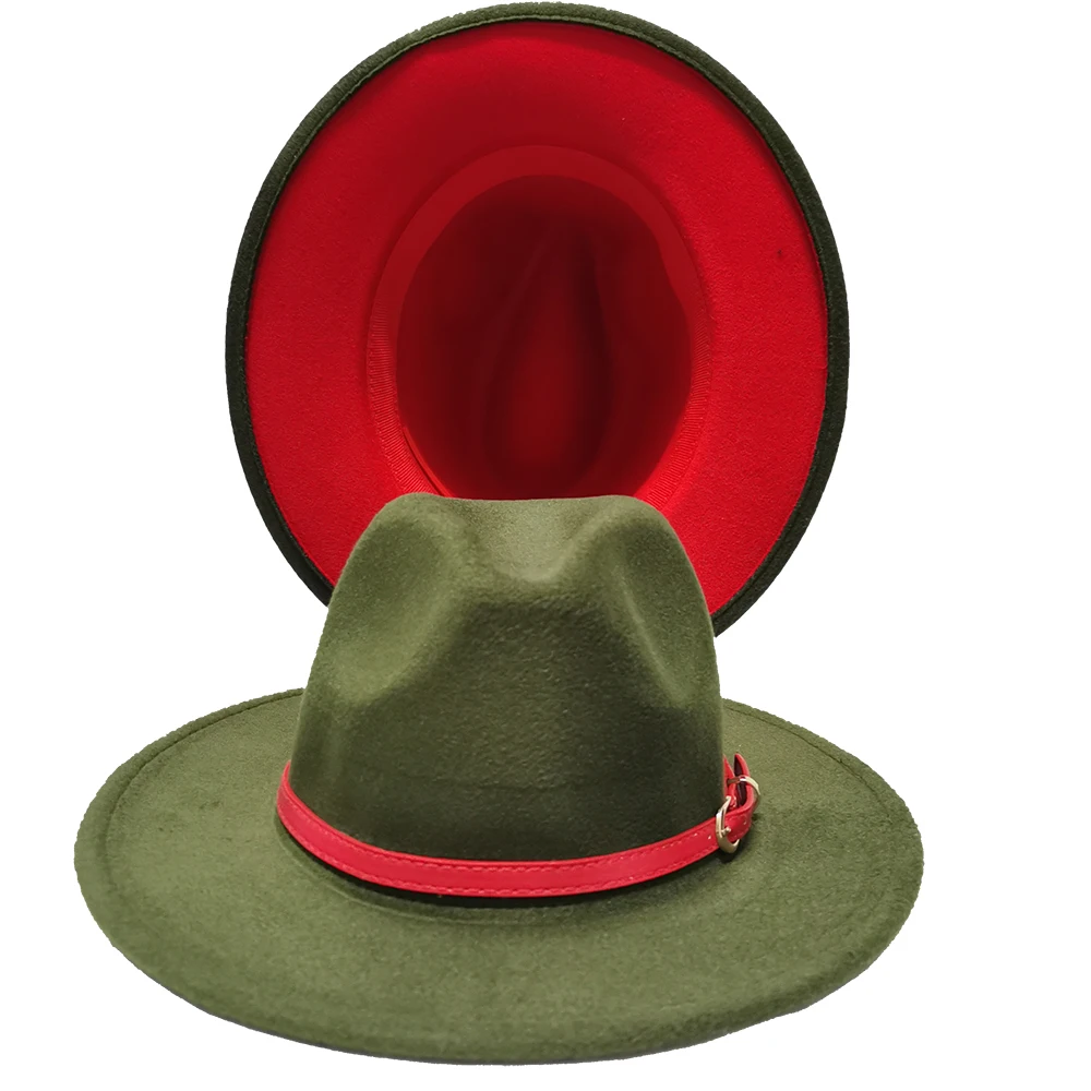 fedora for women red bottom fedoras lady hat two toned felt church hat unisex hat black red bottom jazz hat for men and women felt fedora hat