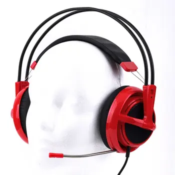 

Stereo Headset Computer Headphones Retractable MIC Volume control Foam