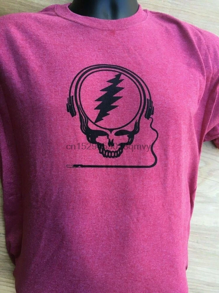 Наушники GRATEFUL DEAD-RED-красть ваше лицо Джерри Гарсия PHISH поклонник футболки |
