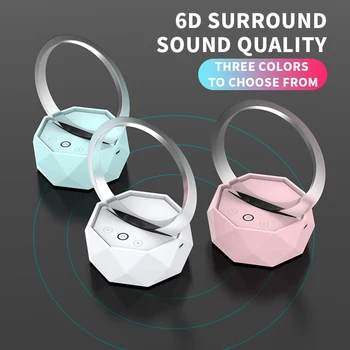 

DC5V 1W LEDs Night Light Desk Lamp USB Speaker BT Wireless Connected Stereo Soundbox Smart Music Player Audio for Home Christmas