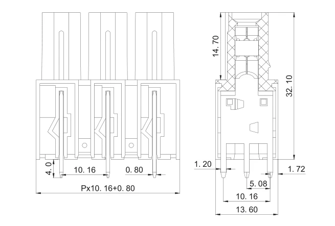 KF2EDGV 10,16 2P~ 12P разъем PCB плагин клеммный блок 10,16 мм 2PIN~ 12PIN IPCV 16 G 1969690 Феникс контакт DEGSON KEFA
