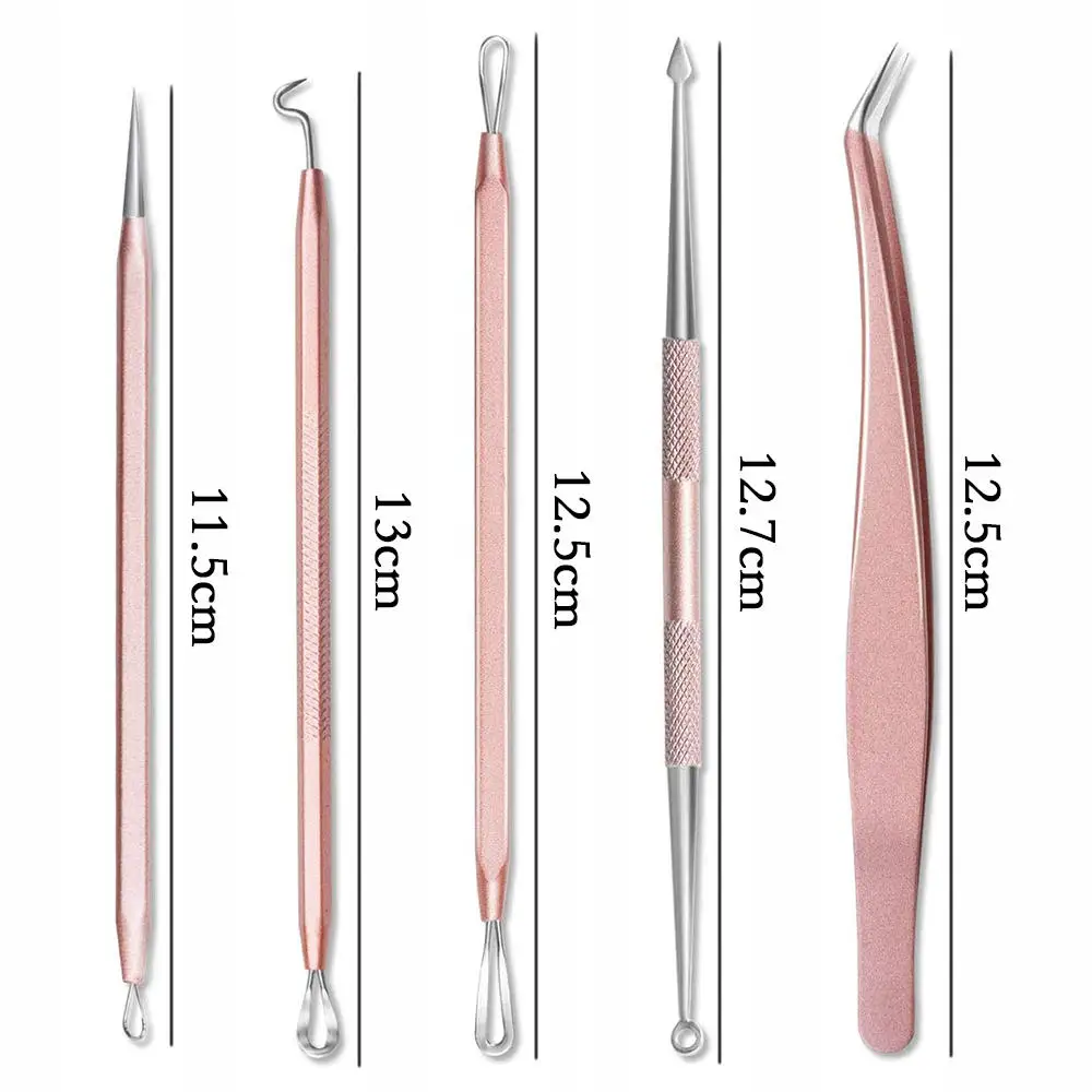 for Permanent Adhesive Vinyl and HTV Craft Vinyl Weeding Tool Kit 5 Pieces Precision Stainless Steel Tools with Tin Box 