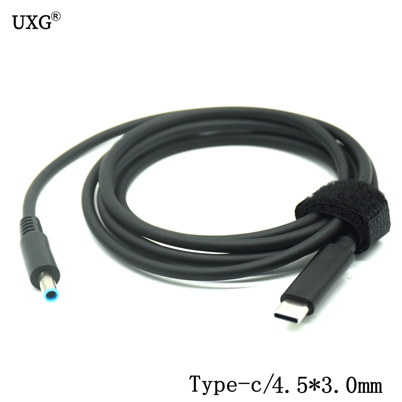 USB Type C PD адаптер питания переходник в 4 5*3 0 мм кабель для зарядки ноутбука шнур HP