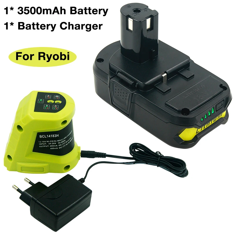 Batterie De Remplacement Au Lithium 18v, 3,5 Ah, Pour Ryobi One + P102