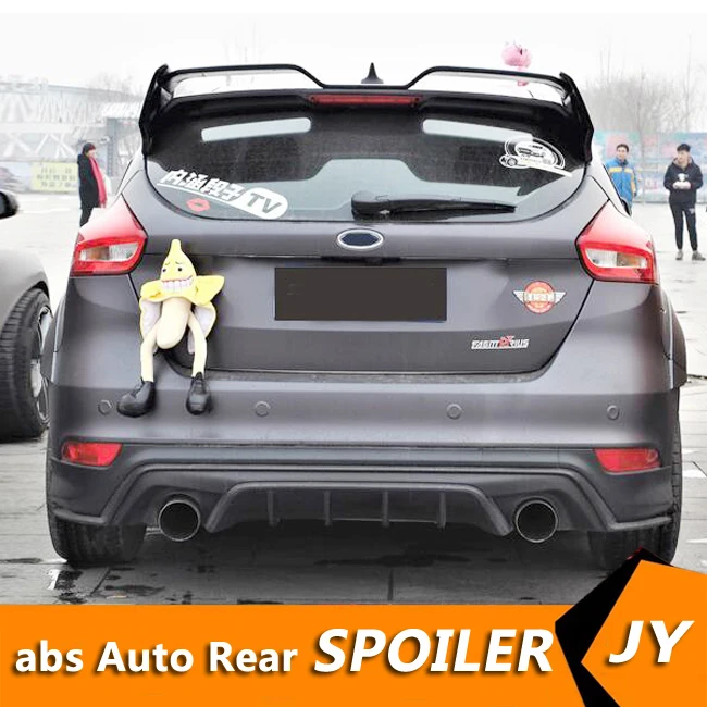 

For F ORD Focus Spoiler 2012-2016 Focus hatch-back spoiler FS 4 ABS Material Car Rear Wing Primer Color Rear Spoiler