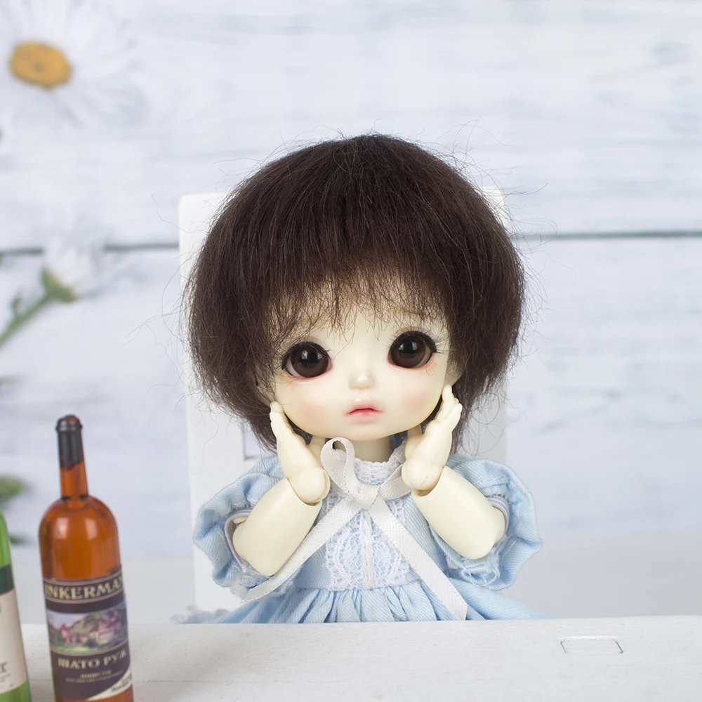 Muziwig 1/8 Bjd SD ob11 маленькие куклы парик стиль мохер провода волосы для куклы аксессуары