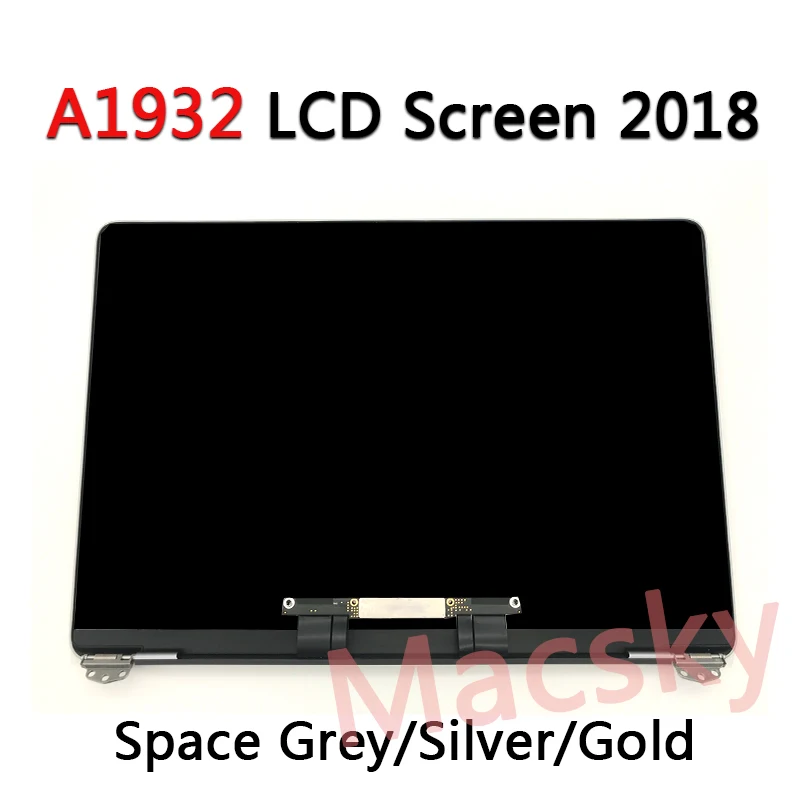 

Brand New A1932 LCD Assembly For Macbook Air Retina 13" A1932 LCD Screen Full Display EMC 3184 MRE82 2018 Space Grey/Silver/Glod