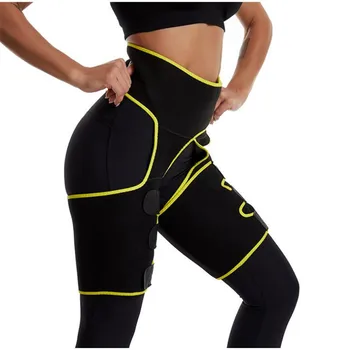 

Women Three-in-one hip abdomen Waist Trainer Body Shaper one-piece leggings bodybuilding adjustable Slim Belt Body shaping