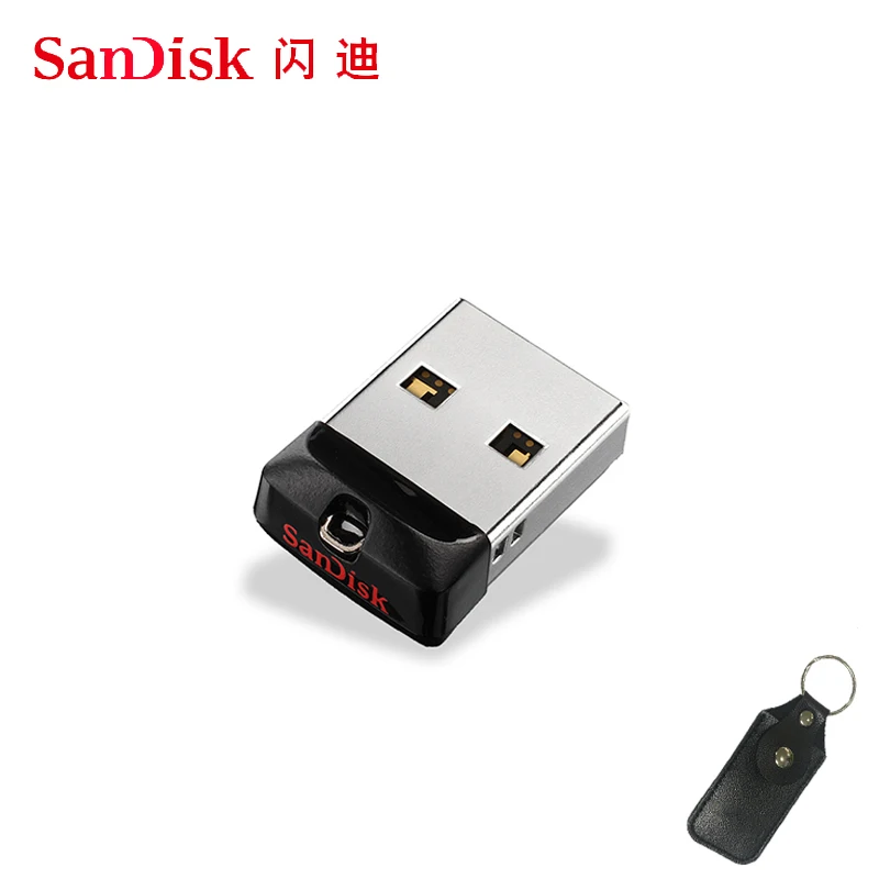 Оригинальный флеш-накопитель sandisk 64 ГБ 32 16 мини USB 2 0 флешка диск на ключ память для