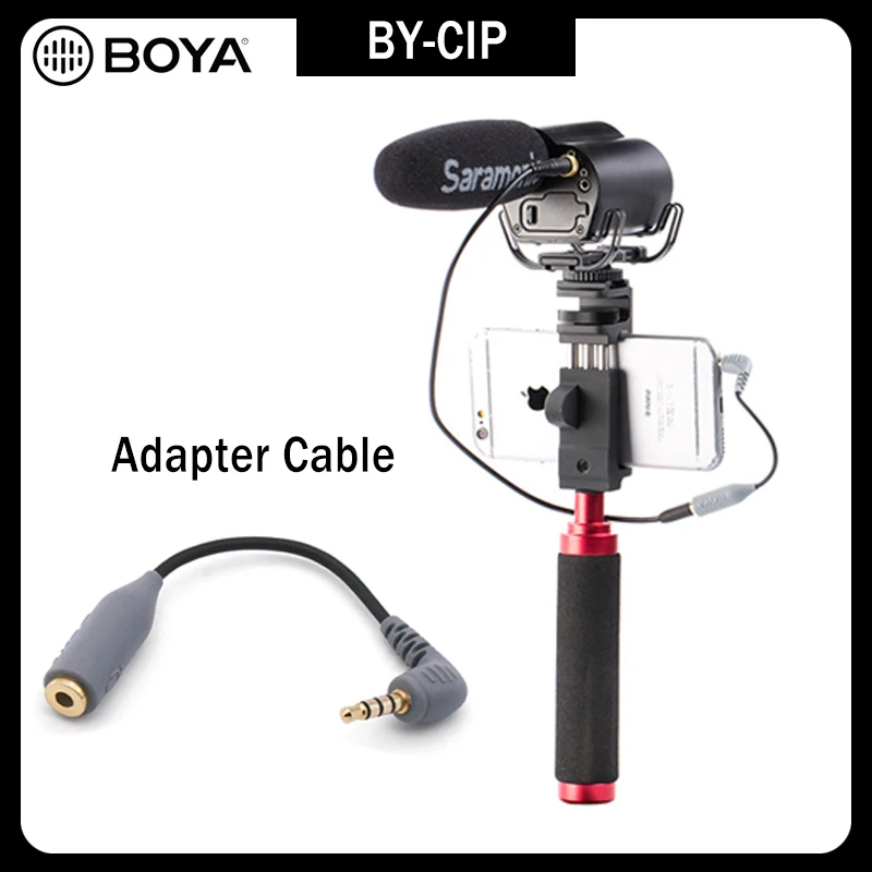 BOYA BY-CIP 3 5 мм к TRRS TRS адаптер для кабеля микрофона iPad iPod Touch iPhone | Электроника