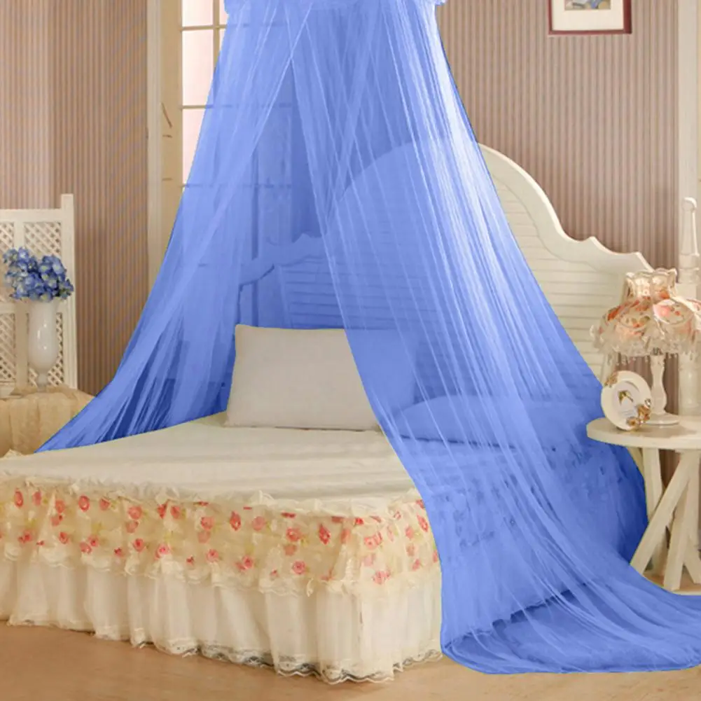 Summer Elgant Hung Dome Mosquito Nets For Double Bed Summer Polyester