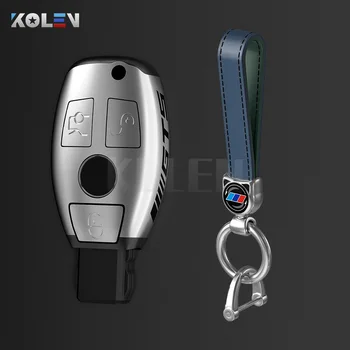 PC Car Remote Key Case Cover Protector Shell Fob per Mercedes Benz A B C S Class W204 W176 W212 GLC CLA GLK SLK CLS accessori - PC Car Remote Key Case Cover Protector Shell Fob per Mercedes Benz A B C
