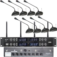 ATA-Microphone à col de cygne sans fil CWL Audio CCS800, système numérique de conférence de discussion, salle de réunion d'entreprise et de gouvernement, 8 tables 1