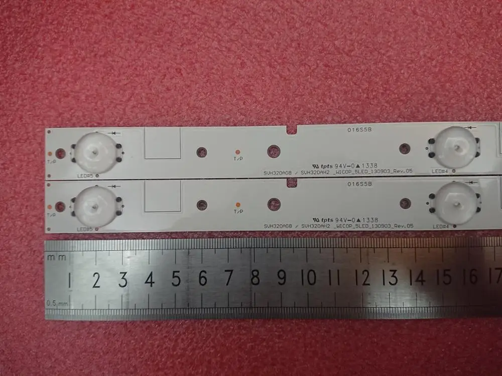 

New Kit 2 PCS 5LED 595mm LED backlight strip for LED32EC260JD LED32K20JD SVH320AG8 SVH320AH2_WICOP_5LED