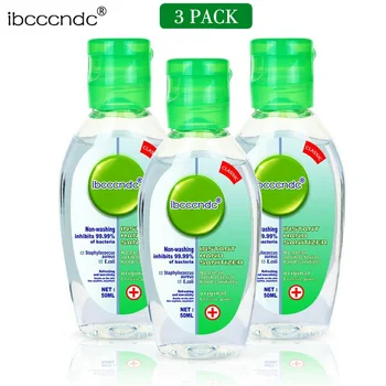 

3PCS Hand Sanitizer Antibacterial Moisturizing Disposable No Clean Hand Sanitizer Gel 75% Alcohol Portable Waterless Hand Gel