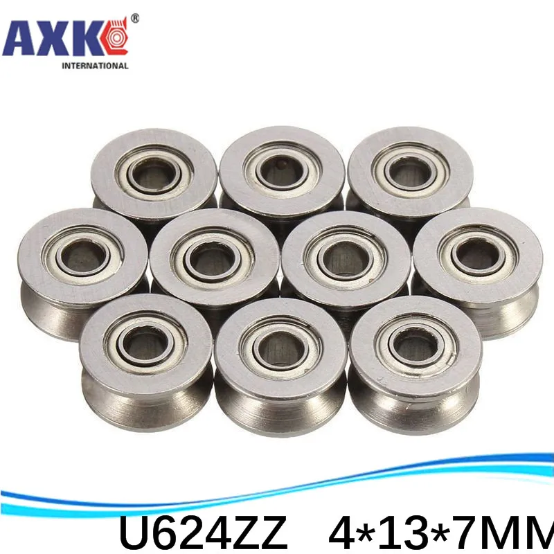 U624ZZ ABEC 5 U образный паз роликовые колеса шарикоподшипники 4*13*7 мм U624 624UU SZU4 13