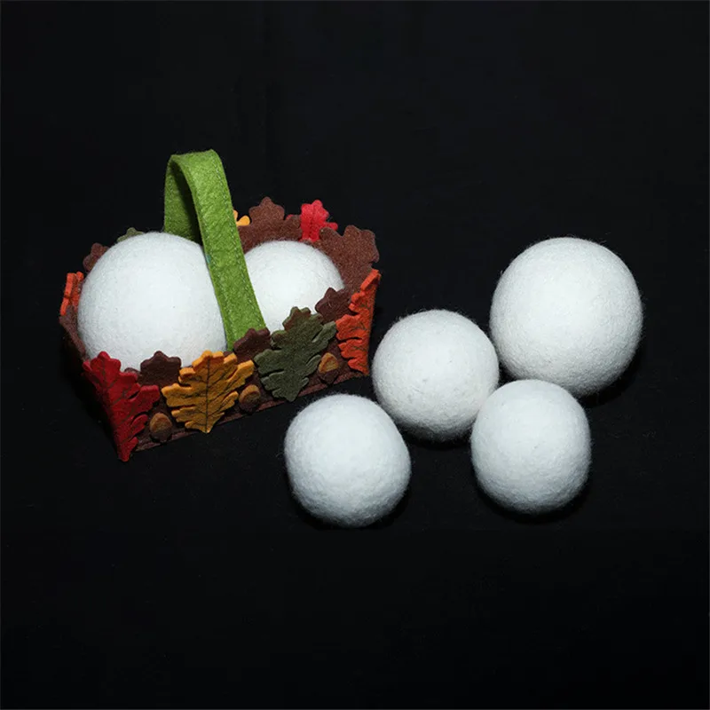 6/7cm Reusable Wool Laundry Balls Dryer Softener Washing Machine Accessories
