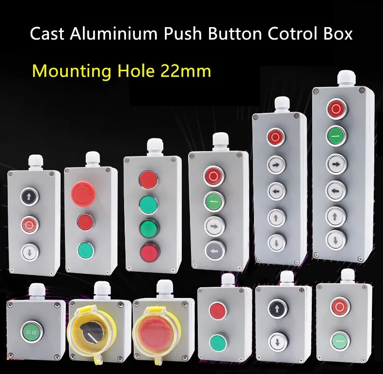 

Cast Aluminium Push Button Switch Control Box Protective Cover Elevator Metal Control Box