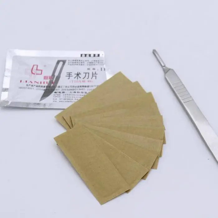 100 шт./лот 11 # Medical T10A хирургическое лезвие из углеродистой стали скальпель лезвия