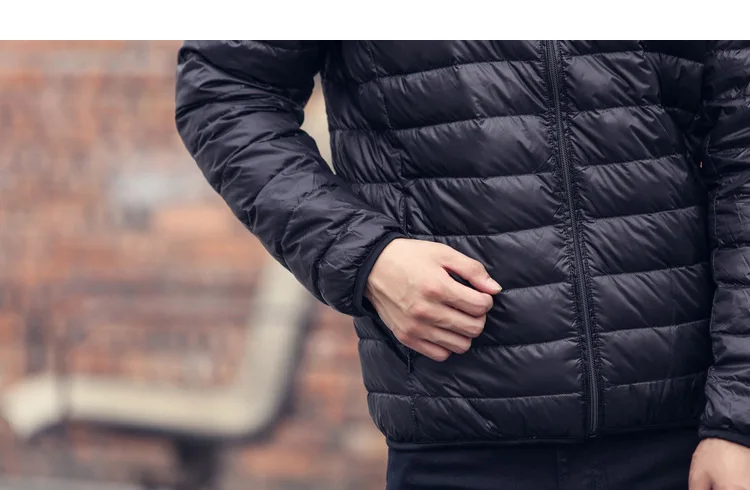 Размера плюс 3XL 4XL 5XL 6XL зимние пальто куртки осенние мужские Ультра светильник пуховые куртки светильник пуховая парка для мужчин пальто