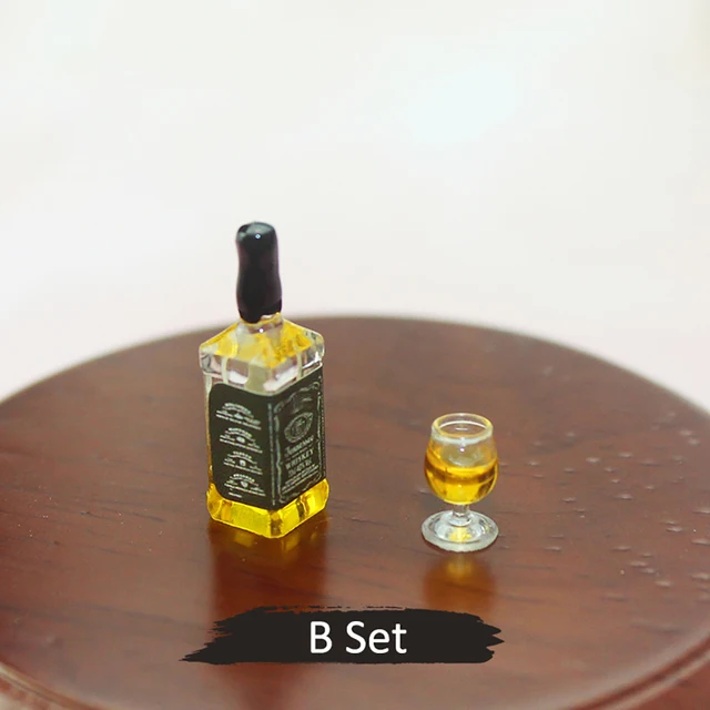 RC Car Accessories Decoration Mini Resin Whisky Bottle Model for 1/10 Rock Crawler Axial SCX10 TAMIYA C01 RC4WD D90 TF2 TRX4 B Set