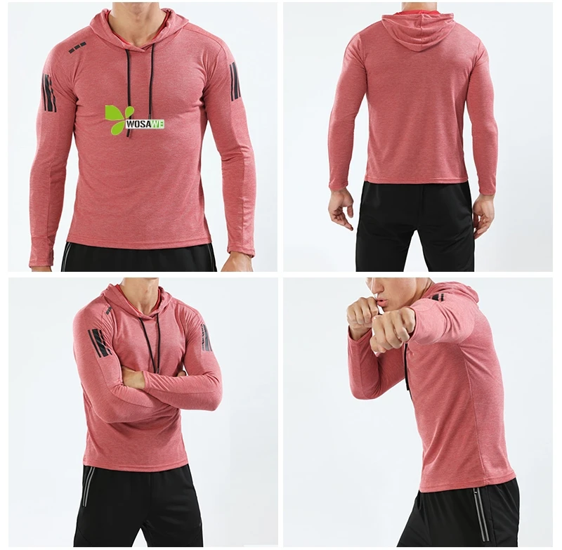 BARBOK, мужской свитер, рубашки для спортзала, тонкие толстовки, быстросохнущая дышащая одежда для бега, 4 цвета, M-3XL, кофта для бега