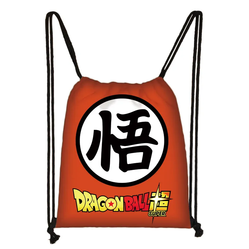 SKD-QLZ18 Аниме Dragon Ball сумка на шнурке Супер Саян Гоку Гохан рюкзак для мальчиков и девочек книга сумки для подростков сумка для хранения - Цвет: SKD-QLZ18