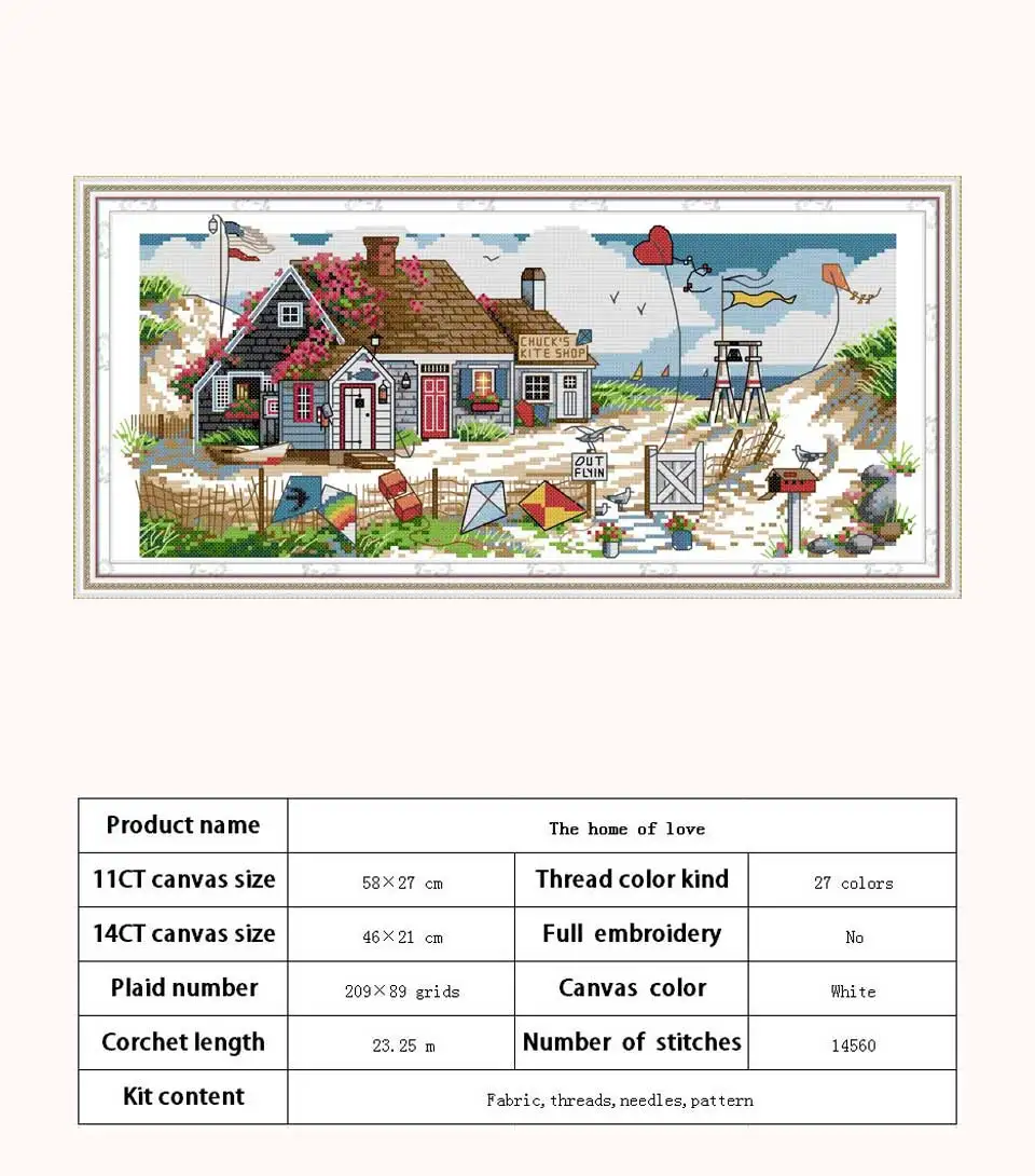 Дом любви Счетный крест 11CT печатные 14CT наборы для вышивки крестом оптом наборы для вышивки крестом вышивка рукоделие