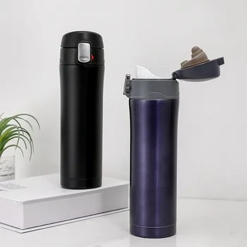 

500ML New Design Stainless Steel Thermos Cup Coffee Tea Milk Travel Mug Thermo Bottle Gifts for Bussiness Office Worker Student