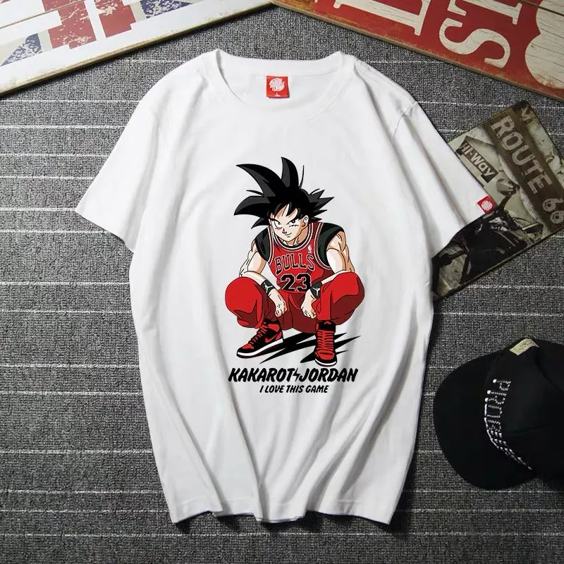 Dragon Z Ball футболка Сон Гоку Супер Saiyan мультфильм Футболка Harajuku японский аниме косплей модные забавные мужские хлопковые с коротким рукавом - Цвет: G