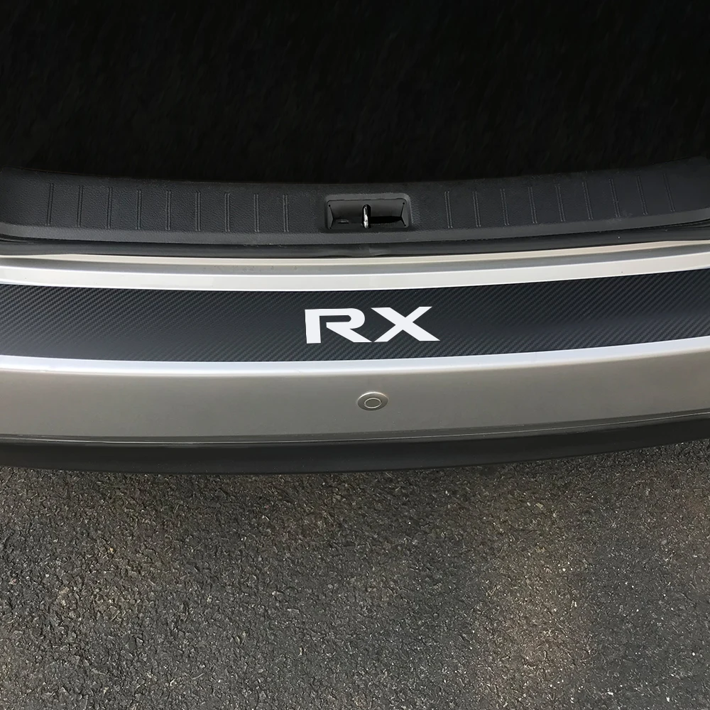 Наклейки на задний бампер багажника для Lexus RX 300 330 IS 250 300 GX 400 460 UX 200 NX LX LS GS ES CT200h Fsport аксессуары