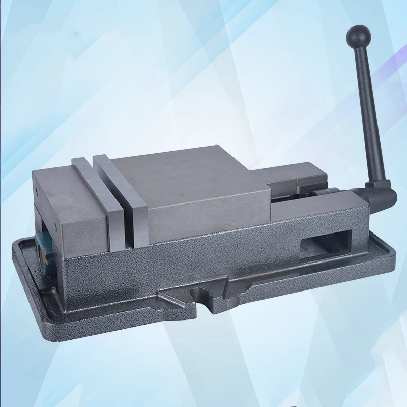 Milling machine heavy duty CNC precision machine vise, 4 inch, machining center special angle fixed vise, flat jaw