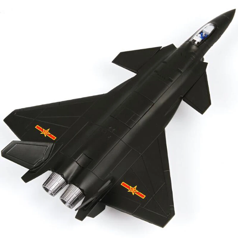 1: 72 черный моделирование Stealth Jet сплав четвертое поколение боевой самолет 20 J20 статическая отлитая модель самолета Модель ToyKids GiftMEMORIAL