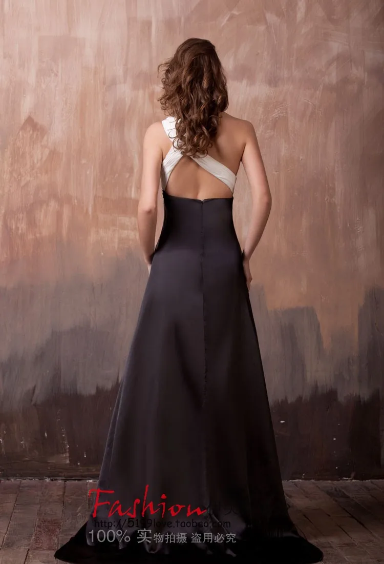 vestido de noiva Вечерние платья Длинные черные платья невесты на одно плечо Элегантные платья для матери невесты